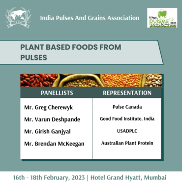 PLANT BASED FOODS FROM PULSES